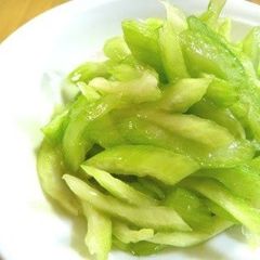Celery Namul (Korean-style Salad) A picture of Celery Namul (Korean-style Salad).