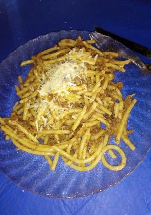 Una foto de Fideos con salsa de mamá 🤗