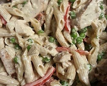 Ultimate Make Recipe Chicken Penne Alfredo with veggies and homemade sauce Delicious and Healthy