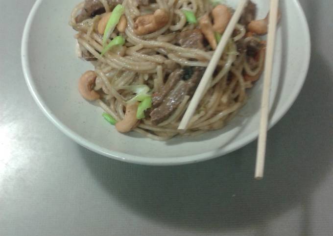 How to Prepare Super Quick Homemade Asian Beef Noodle Stirfry