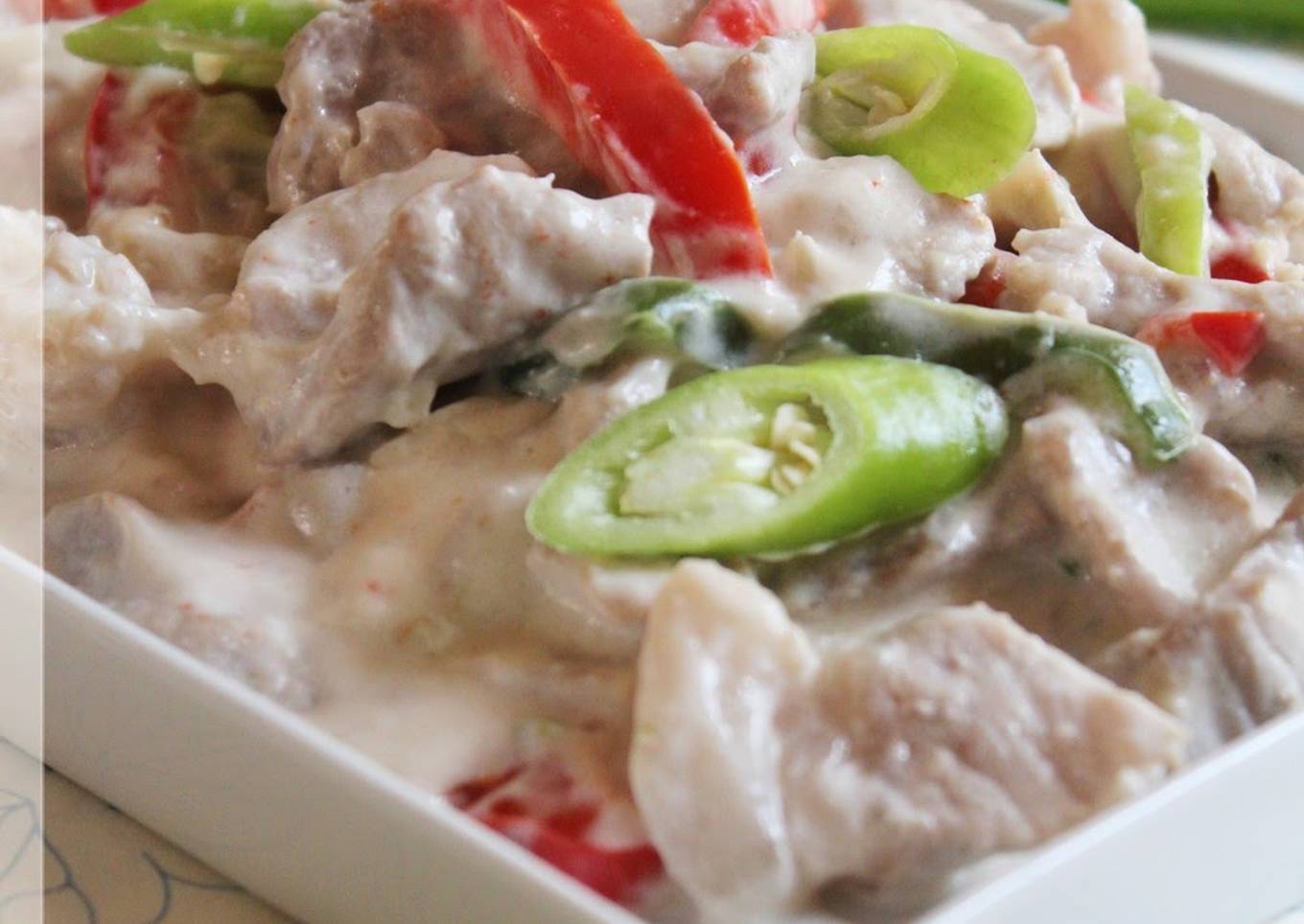 Flavor of the Philippines! Pork Cooked in Coconut Milk