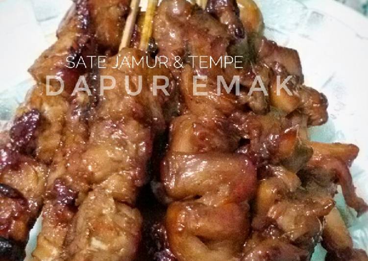 Sate Jamur &amp; Tempe Saus Tiram (Teflon)