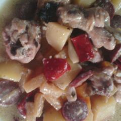 A picture of Pineapple chicken.