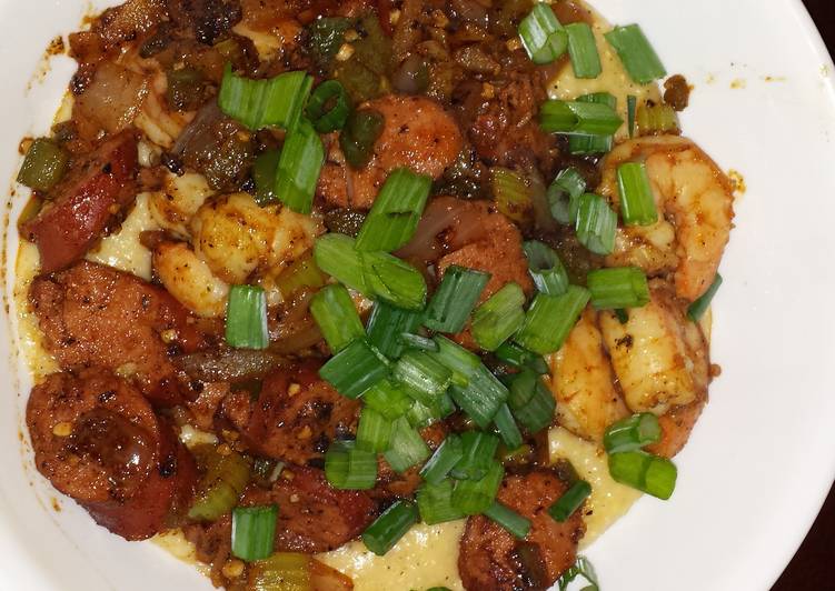 Easiest Way to Prepare Super Quick Homemade BP&#39;s N&#39;Orleans Shrimp n Grits