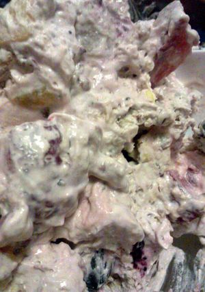 A picture of fruit ambrosia mexican style.
