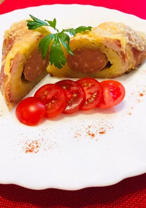 Bújtatott debreceni páros recept fotója