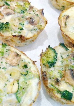 Una foto de Muffins salados proteicos