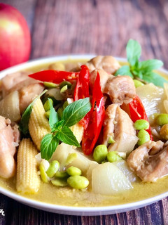 綠咖哩雞腿 / 簡單家常菜 的食譜成品照片