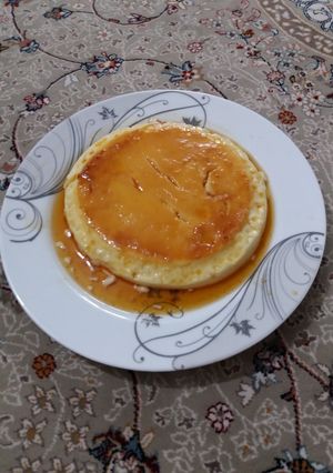 عکسی از دستور دسر کرم کارامل بدون فر🍮