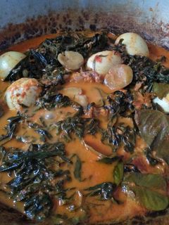Foto resep Gulai jengkol,telor dan daun singkong
