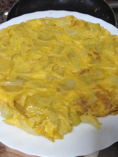 Una foto de Tortilla de patata reconstruida