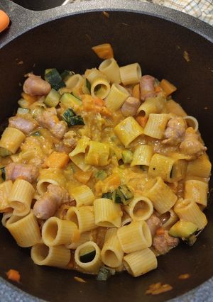 Foto principal de Pasta de calabaza y calabacín