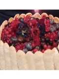 Charlotte pistacchio e frutti di bosco