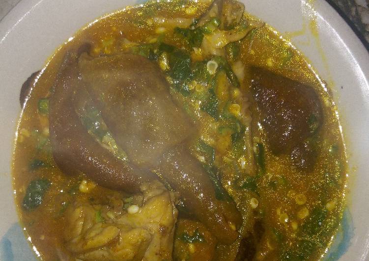 Ogbono and okro soup