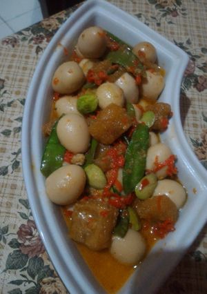 Foto resep Sambel goreng krecek telur puyuh