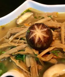 canh nấm hương chay