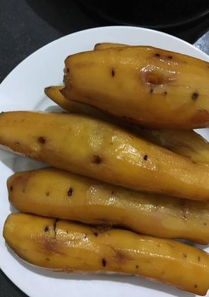 Hình của món Ấm bụng với khoai lang nấu mật mía.