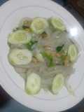 Mie sagu basah goreng ebi