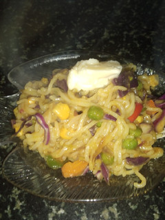 A picture of Butter Hot veg noodles.