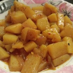 A picture of Achari Aloo 🍠🍠 🍠.