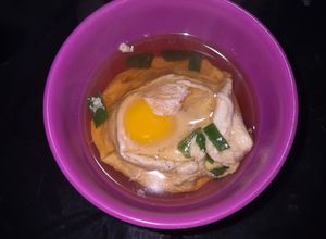 Foto resep Telur kuah shoyu super simpel sederhana untuk sarapan batuk pilek radang dan diet