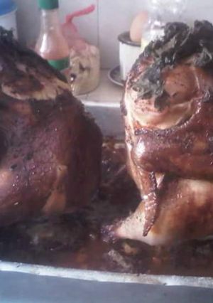 Una foto de Pollo a la cerveza