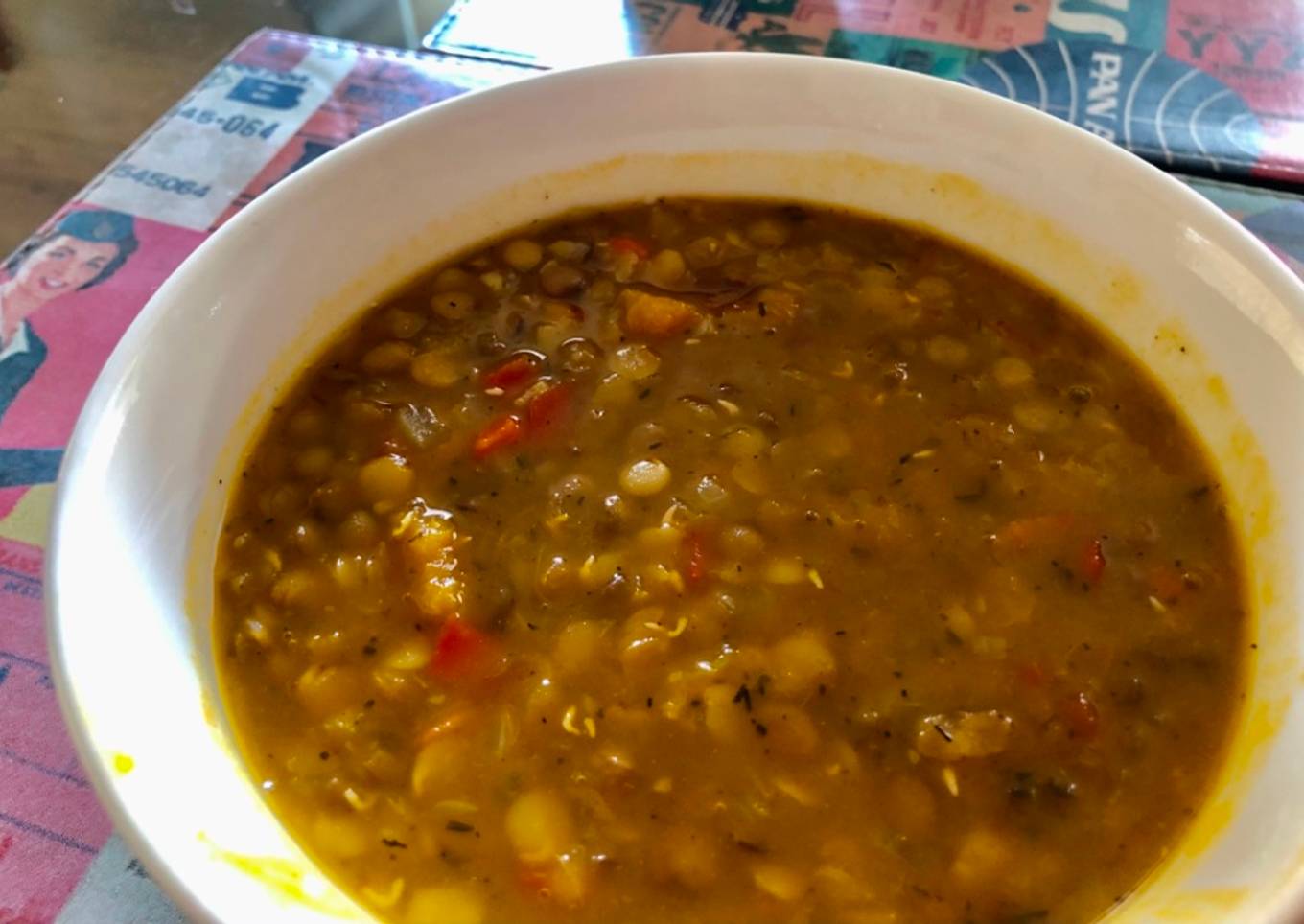 Lentejas cremosas con zapallo