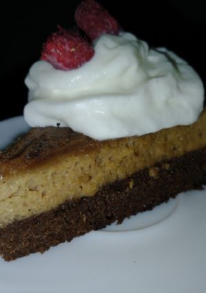 Una foto de Pastel imposible (chocoflan)
