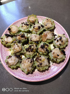 A picture of Bitter Gourd with Minced Fish.