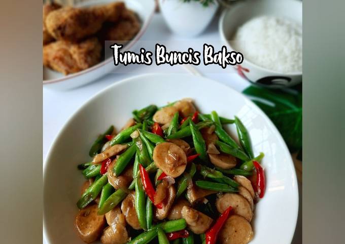 Tumis Buncis Bakso