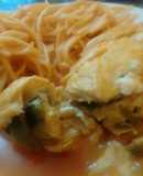 Pechugas rellenas de rajas con queso