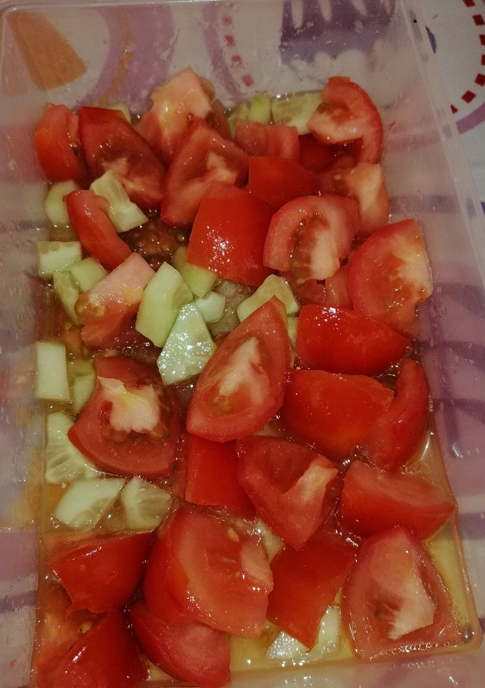 Una foto de Tomate con pepino