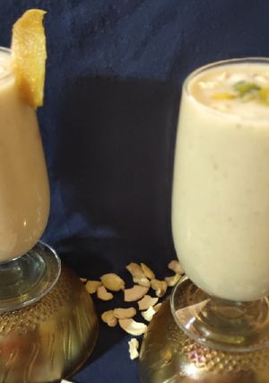 A picture of Banana Chikoo Smoothie Milkshake.