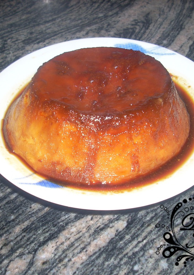 Una foto de Flan de huevo en 10 minutos