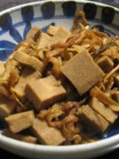 A picture of Macrobiotic: Simmered Dried Daikon Radish and Koya Tofu.