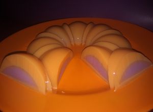 Foto resep Puding jeruk lapis anggur