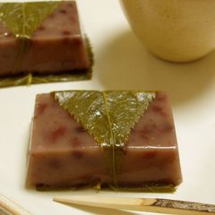A picture of Mizu-yokan (Soft Sweet Bean Paste) Flavored with Rum.