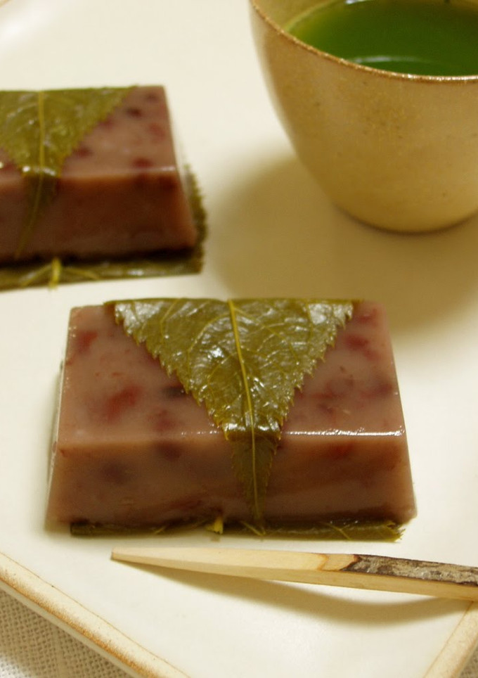 A picture of Mizu-yokan (Soft Sweet Bean Paste) Flavored with Rum.