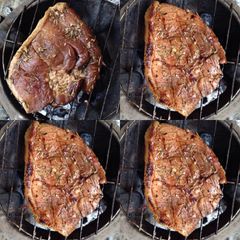 A picture of Grilled Rosemary Pork Steak.