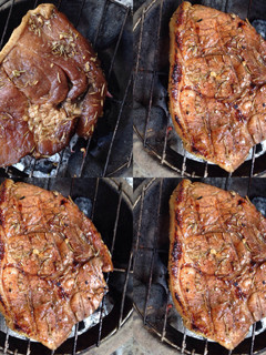 A picture of Grilled Rosemary Pork Steak.