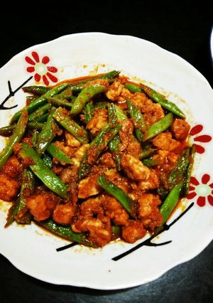 Foto resep Buncis Sambel Udang tempe