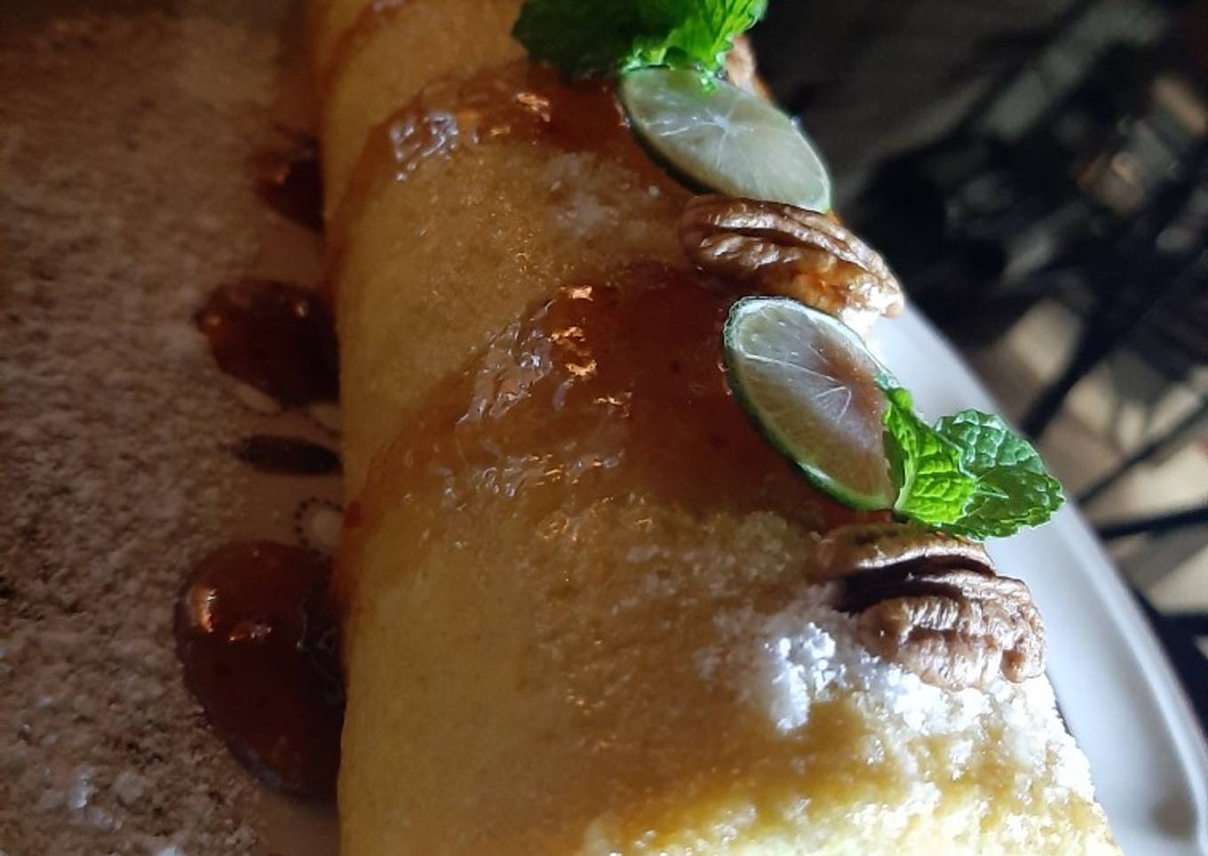 Jelly roll de crema de limón