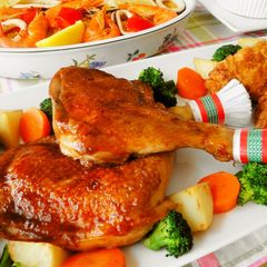 A picture of Roast Chicken for Christmas.