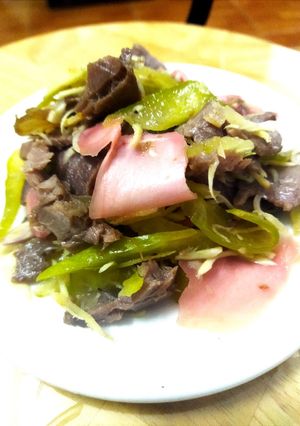 Hình của món Chạo bắp bò.
