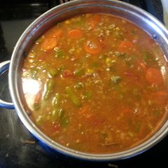 A picture of hamburg veggie soup.