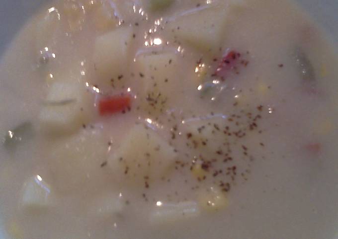 Recipe of Super Quick Homemade Cauli &#34;Cream&#34; Corn Chowder