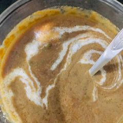 Pumpkin soup A picture of Pumpkin soup.