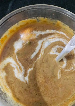 A picture of Pumpkin soup.