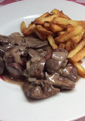 Une photo de Foie de volaille à la crème