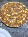 Pizza de arroz com recheio de sardinha (muito macia)